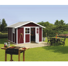 Gartenhaus Grosfillex Deco H 11 x L 370 x 407 cm rot-weiß