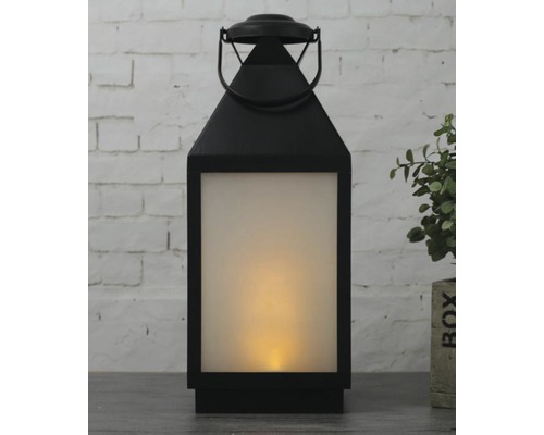 Lanterne LED Lafiora extérieur et intérieur à piles H 46 cm blanc chaud