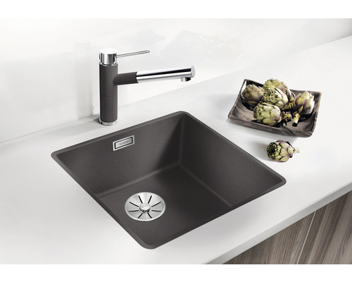 Spültisch mit Wasserhahn und Artischocken