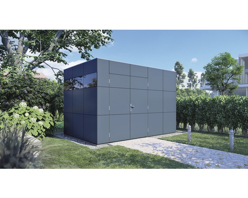 Gartenhaus Bertilo Design HPL 2 345 × 228 cm grau-anthrazit