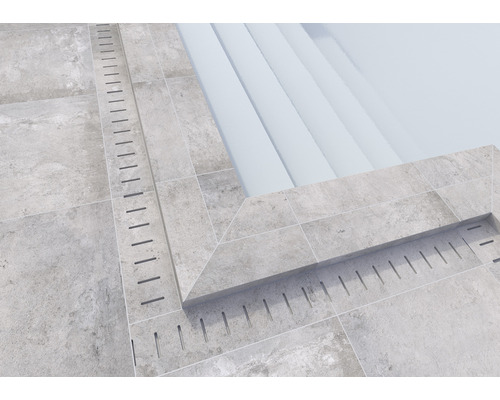 Dalle de terrasse FLAIRSTONE en grès cérame fin Loft Greige bords rectifiés  120 x 60 x 2 cm - HORNBACH Luxembourg