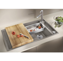 Spüle Blanco AXIA III 5 S 915 x 510 mm schwarz ohne Multifunktionsschale 525845