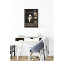 Affiche encadrée Star Wars Rey au-dessus d''un bureau