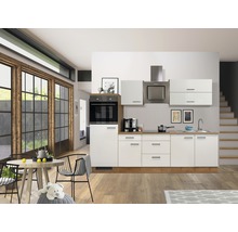Cuisine complète Flex Well avec appareils Vintea 270 cm magnolia mat démontée variante réversible 00011834
