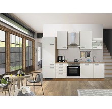 Cuisine complète Flex Well avec appareils Vintea 280 cm magnolia mat démontée variante réversible 00011840