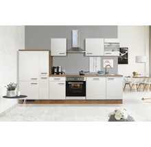 Cuisine complète Flex Well avec appareils Vintea 310 cm magnolia mat démontée variante réversible 00011848