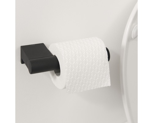 Toilettenpapierhalter aus Metall mit Papierrolle