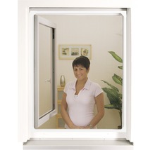 Moustiquaire home protect fenêtre à cadre magnétique sans perçage blanc 100x120 cm-thumb-2