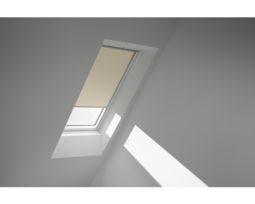 VELUX Verdunkelungsrollo uni beige manuell DG 089 1085S Dachfenster mit Rollo zur Verdunkelung