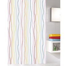 Rideau de douche Kleine Wolke Jolie textile multicolore 120x200 cm-thumb-0