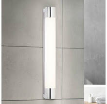 Lampe de salle de bain LED avec prise de courant IP44 9W 850 Im 4000 K blanc neutre Horace chrome/blanc L 600 mm-thumb-0