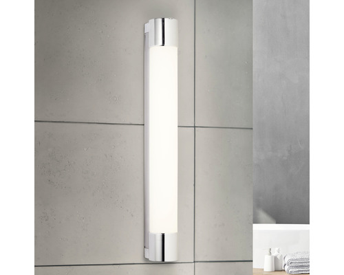 Lampe de salle de bain chromée avec interrupteur à tirette, lampe de salle  de bain LED IP44 9W applique murale moderne avec interrupteur, 66 cm miroir  armoire lumière lumière blanche 6000K spots