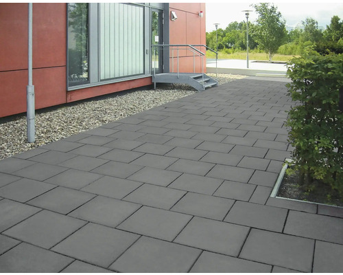 Beton Terrassenplatte anthrazit mit Fase 50 x 50 x 5 cm