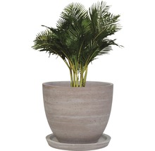 Plante artificielle palmier dans un pot avec soucoupe