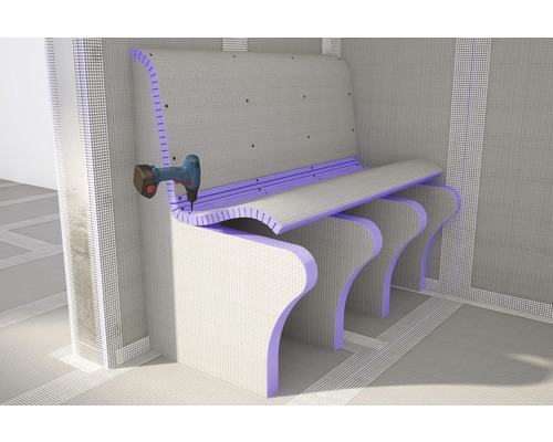 Jackoboard Flexo-Plus fente longitudinale 15 mm revêtement sur un côté 2600 x 600 x 30 mm