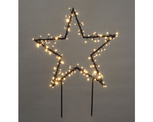 Figurine décorative LED Lafiora étoile 150 LED couleur d'éclairage blanc chaud avec minuterie et commande d'ambiances d'éclairage