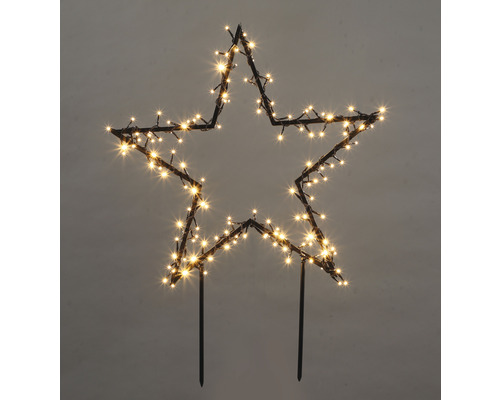 Figurine décorative LED Lafiora étoile 150 LED couleur d'éclairage blanc chaud avec minuterie et commande d'ambiances d'éclairage Figurine décorative LED Lafiora étoile 150 LED couleur d'éclairage blanc chaud avec minuterie et commande d'ambiances d'éclairage