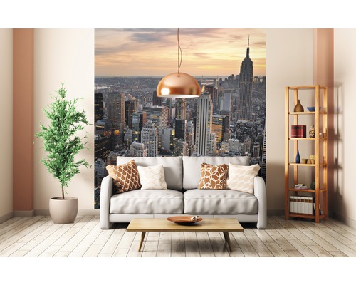 Panneau en plastique élément 3D New York Color surface totale 5,85 m² 1 paquet = 6 pièces de 2600x375x8 mm