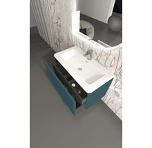 Meuble sous-vasque Baden Haus Icona couleur de façade pétrole mat 94 x 55 x 48 cm