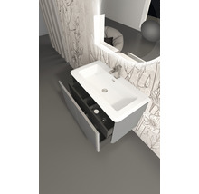 Meuble sous-vasque Baden Haus Icona couleur de façade gris mat 94 x 55 x 48 cm