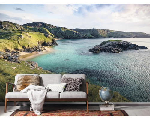 Papier peint photo avec motif de paysage, paysage côtier