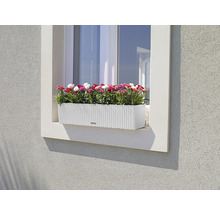 Blumenkasten Lechuza Balconera Cottage Kunststoff 80x19x19 cm weiß inkl. Erdbewässerungssystem-thumb-3