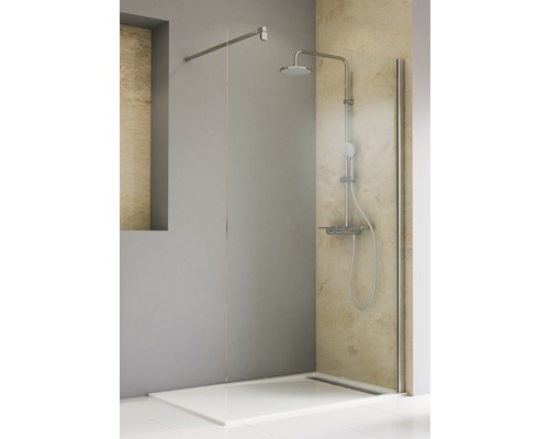 Walk In SCHULTE TouraPlus ExpressPlus 100 cm Profil chrom Klarglas schmutzabweisende Glasbeschichtung Walk In SCHULTE TouraPlus ExpressPlus 100 cm Profil chrom Klarglas schmutzabweisende Glasbeschichtung
