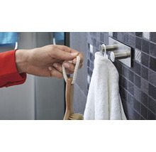 tesa Powerbutton® Doppelhaken Classic eckig edelstagl