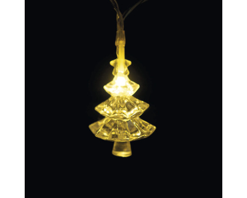 Guirlande lumineuse à LED avec pendentifs Lafiora distance d'éclairage 90 cm couleur d'éclairage blanc chaud 10 LED avec minuterie et variateur