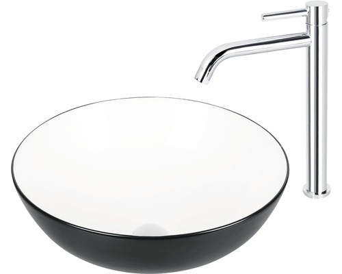 Aufsatzwaschbecken mit Einhebelmischer