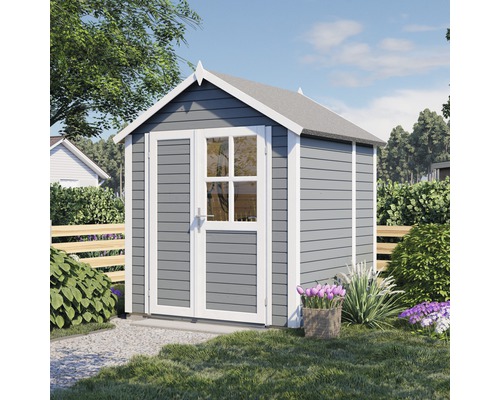 Gartenhaus aus Holz mit Doppeltür und Fenster