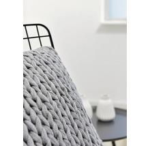 Coussin décoratif Marlin 50x50 cm gris clair