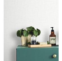 Papier peint intissé 104872 Highland Uni Hessian blanc