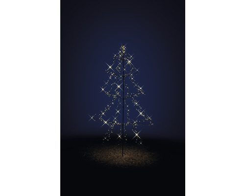 Sapin de Noël décoratif avec étoiles et lumières