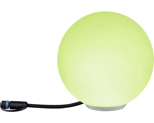 Luminaire de jardin décoratif en forme de sphère avec connexion par câble