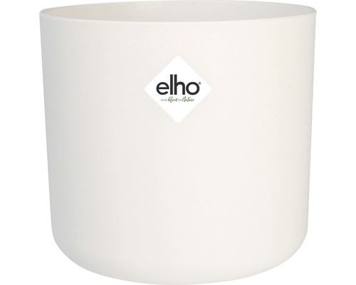 Pot de fleurs blanc avec logo Elho