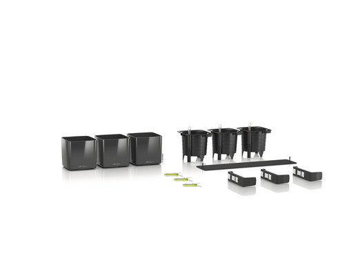 Komplettes Pflanzgefäß-Set mit Einsätzen, Wasserstandsanzeigern und Zubehör