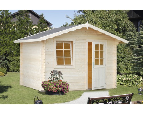 Abri de jardin Palmako Emma 4,6 m² avec plancher 290 x 250 cm naturel