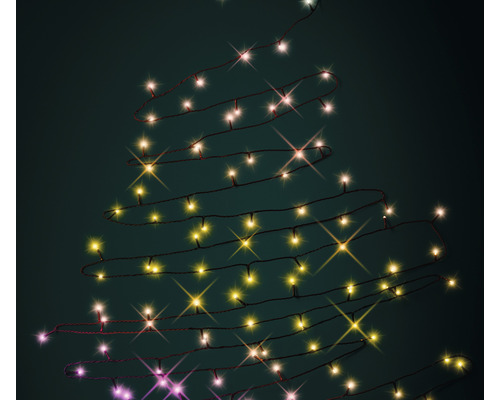 Guirlande lumineuse en forme de sapin de Noël