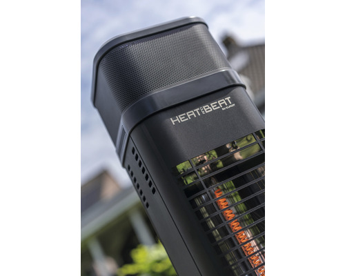 Radiateur de terrasse avec haut-parleur pour l''extérieur