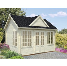 Gartenhaus Palmako Claudia 11,5 m² inkl. Fußboden 444 x 354 cm natur