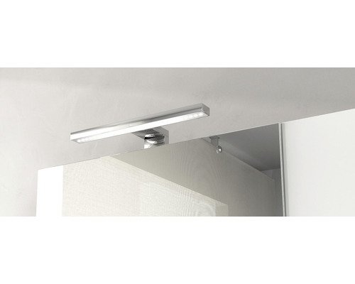 Luminaire de miroir avec éclairage LED au-dessus d''un miroir