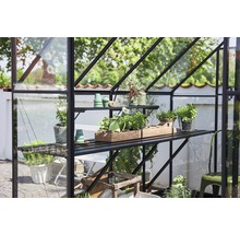 Tisch Halls für Gewächshaus Qube 88 244,7 x 64 cm schwarz