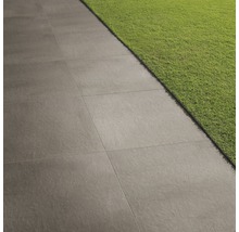 Dalle de terrasse FLAIRSTONE en grès cérame fin Silver bords rectifiés 60 x  60 x 2 cm - HORNBACH Luxembourg