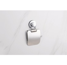 Dérouleur papier toilette chromé, fixation par ventouses-thumb-2