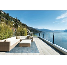 Outdoorteppich Kela türkis 90x150 cm