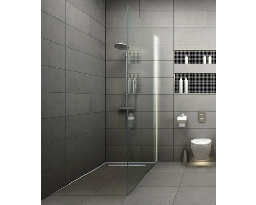 Profilé de raccordement mural pour câles de pente Dural Shower-GK Connect longueur 100 cm largeur visible 40 mm