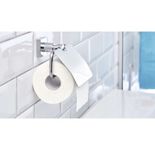 Dérouleur papier toilette tesa HUUK avec couvercle chrome-thumb-2