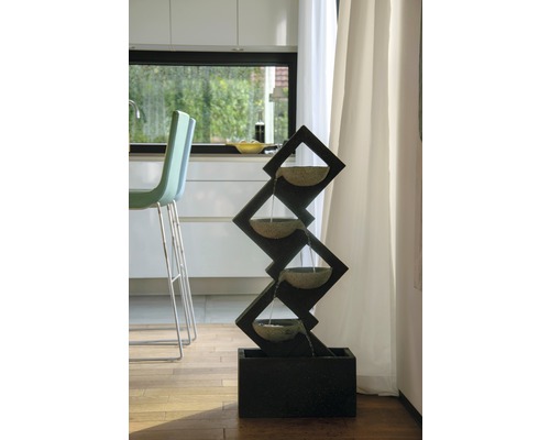 Fontaine d''intérieur décorative avec quatre bassins au design moderne pour les intérieurs