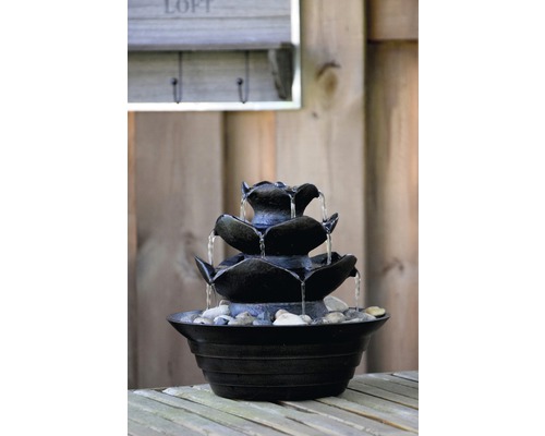 Fontaine d''intérieur décorative à plusieurs niveaux et circuit d''eau